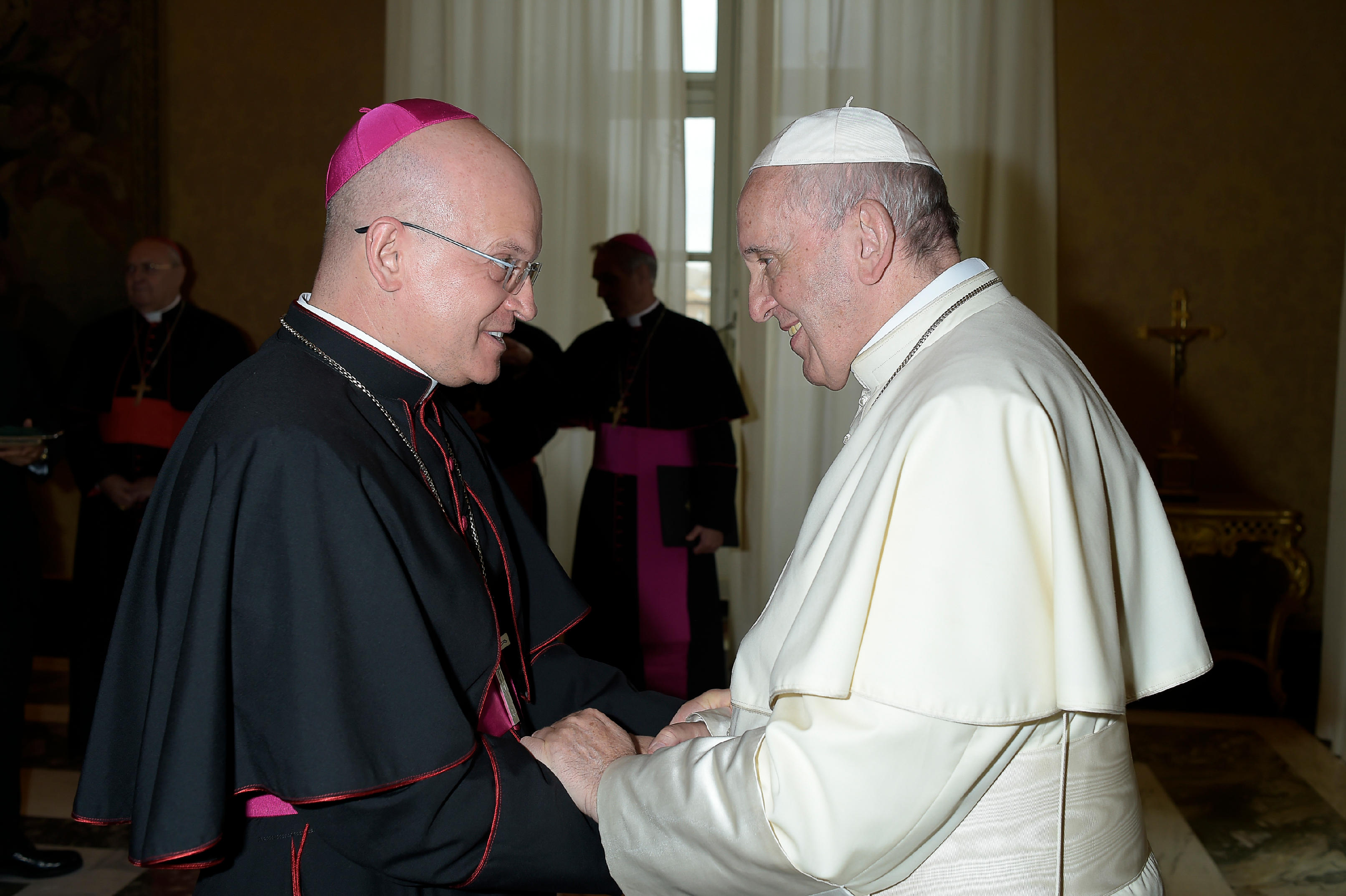 Dom Eduardo Malaspina com Papa Francisco