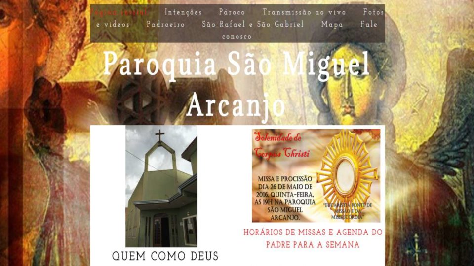 Novo Site da Paróquia São Miguel