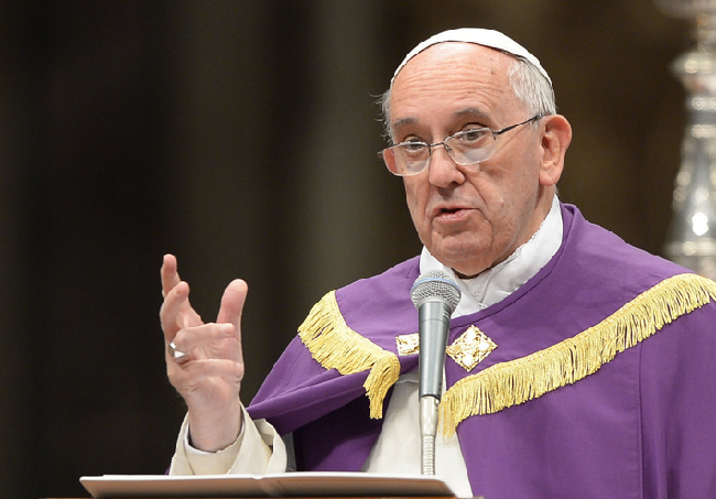 Papa presidirá celebração da Quarta-feira de Cinzas no Aventino