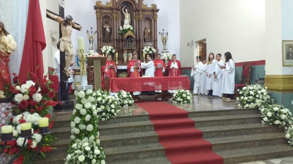 Dom Paulo Cezar visita Paróquia São Sebastião na cidade de Boa Esperança do Sul