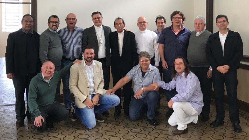 Dom Paulo Sérgio Machado visita Diocese e almoça com Conselho de Presbíteros