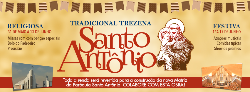 Paróquia Santo Antônio de Jaú inicia tradicional trezena