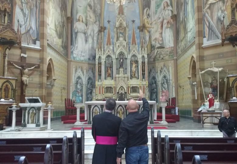 Bispo Diocesano visita Igreja Matriz de Jaú