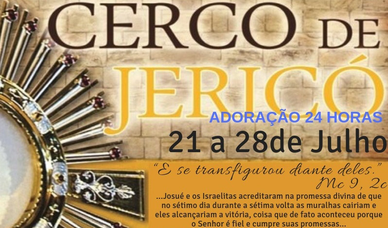 Cerco de Jericó no Santuário de Nossa Senhora Aparecida em Barra Bonita