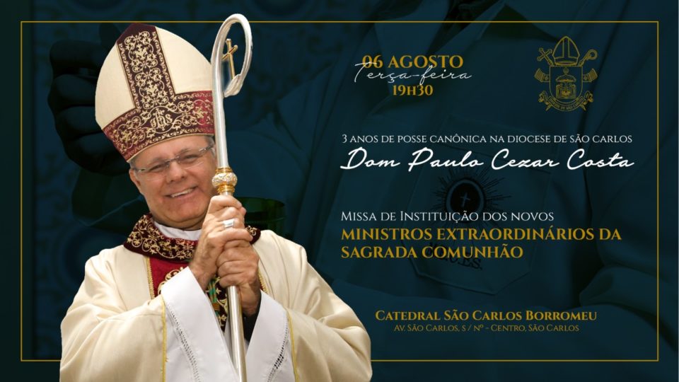 Diocese de São Carlos celebra 3 anos com Dom Paulo Cezar