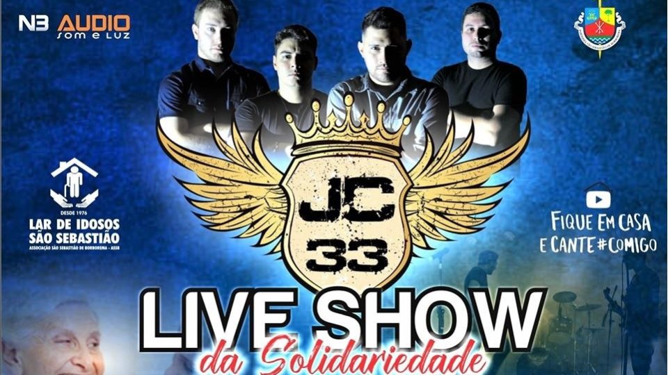 Live Show da Solidariedade com a Banda JC 33 da cidade de Borborema-SP em prol do Lar de idosos São Sebastião