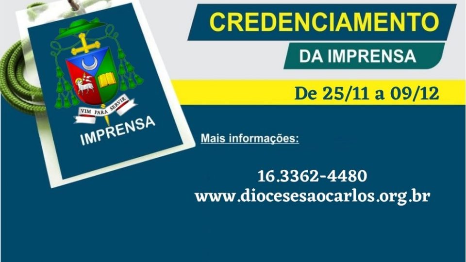 CREDENCIAMENTO DA IMPRENSA PARA A POSSE DE DOM LUIZ CARLOS DIAS