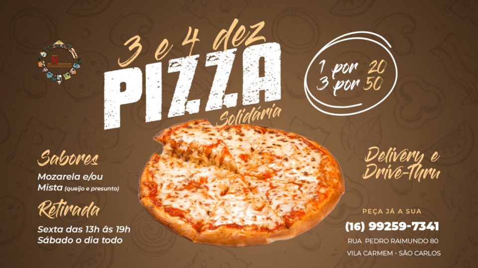 Paróquia São Nicolau em São Carlos promove “Pizza Solidária”