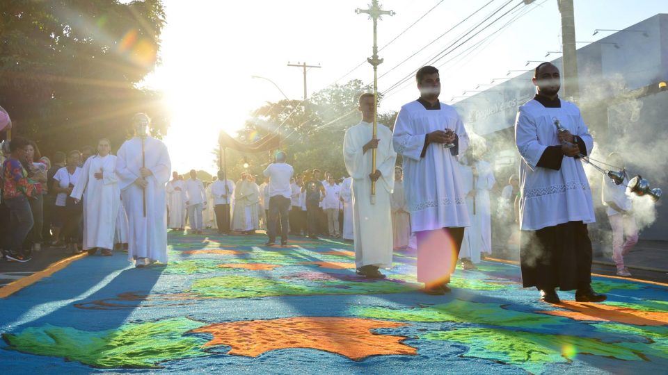 Tradicional festa de Corpus Christi em Matão