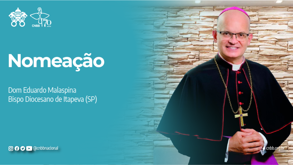 SAUDAÇÃO DA CNBB AO NOVO BISPO PARA A VACANTE DIOCESE DE ITAPEVA (SP)