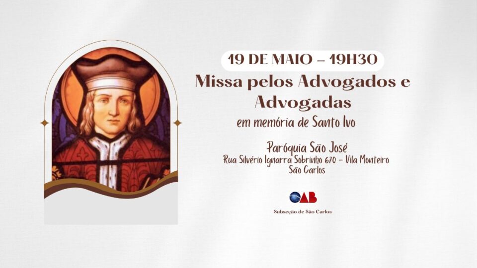 Diocese celebra Missa em louvor ao Patrono dos Advogados