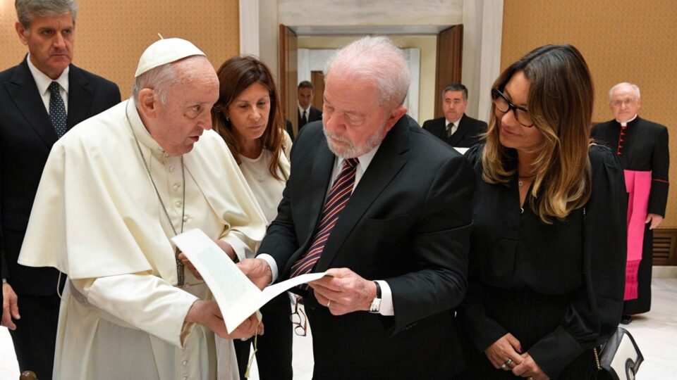 Papa Francisco recebe em audiência, no Vaticano, o presidente Lula