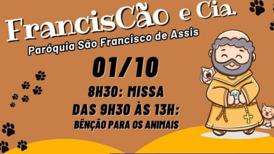 1º FrancisCão terá manhã especial para os bichinhos de estimação neste domingo