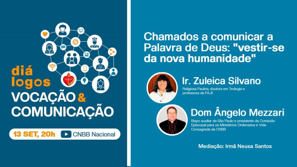 PRIMEIRO ENCONTRO DO CICLO DE DIÁLOGOS SOBRE “VOCAÇÃO E COMUNICAÇÃO” ACONTECE DIA 13, EM SINTONIA COM O “MÊS DA BÍBLIA”