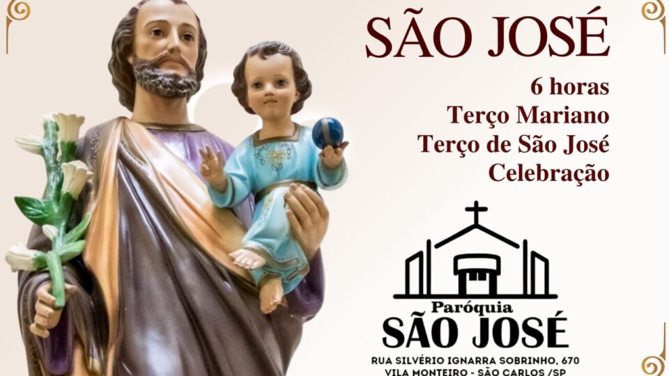 MISSA VOTIVA ACONTECE TODO DIA 19 NA PARÓQUIA SÃO JOSÉ EM SÃO CARLOS