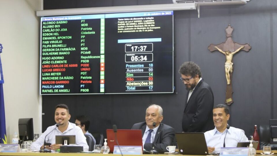 FERIADO PARA COMEMORAR SÃO BENTO É APROVADO EM ARARAQUARA
