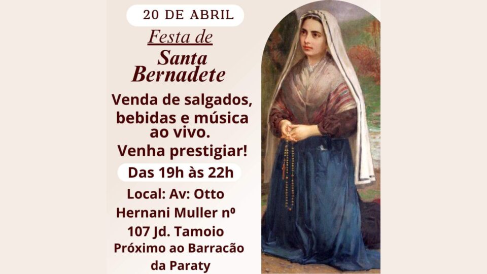 Paróquia São José promove festa de Santa Bernadete