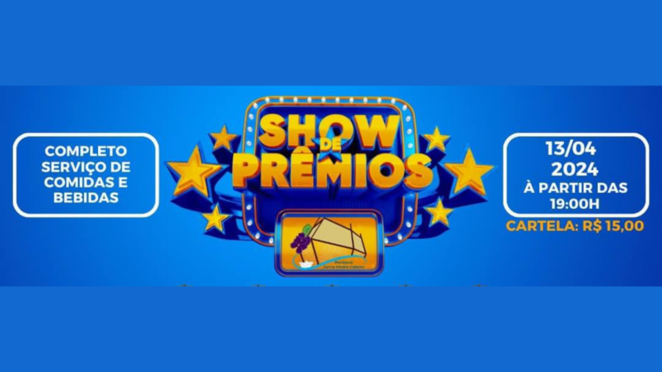 Show de Prêmios na Paróquia Madre Cabrini