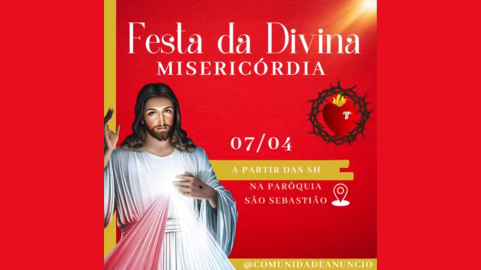 Festa da Misericórdia na Paróquia São Sebastião
