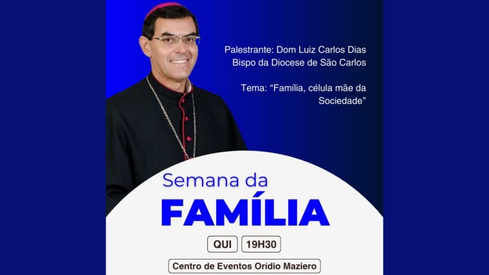 Dom Luiz ministra palestra na Semana da Família de Dois Córregos