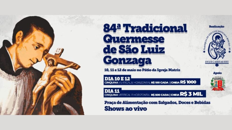 84ª Quermesse de São Luiz Gonzaga começa nesta sexta (10)