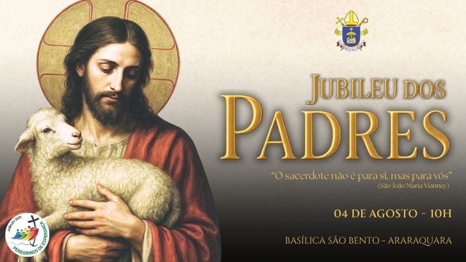 Jubileu dos Padres será dia 4 de agosto