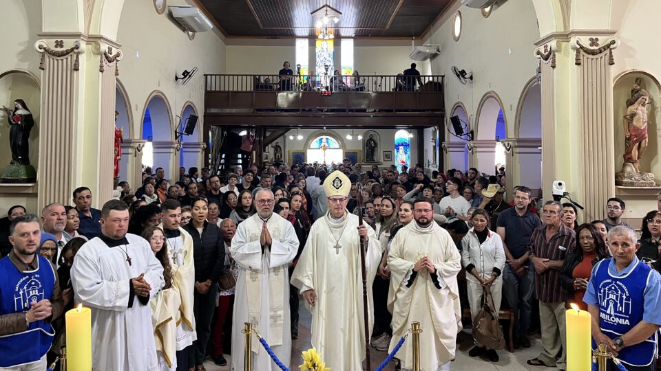 Dom Luiz Carlos preside missa no Santuário N. S. Aparecida da Babilônia