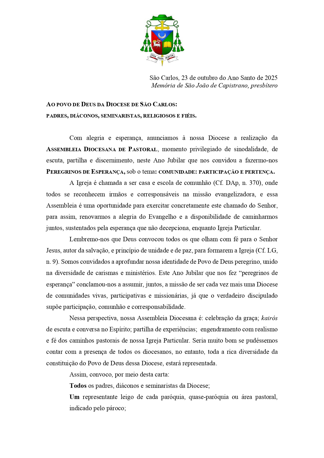 Carta Dom Luiz
